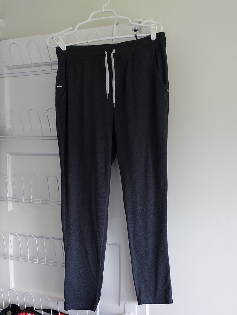 Vuori Ponto Performance Pants Gray Size Large Activewear Athleisure Run Track